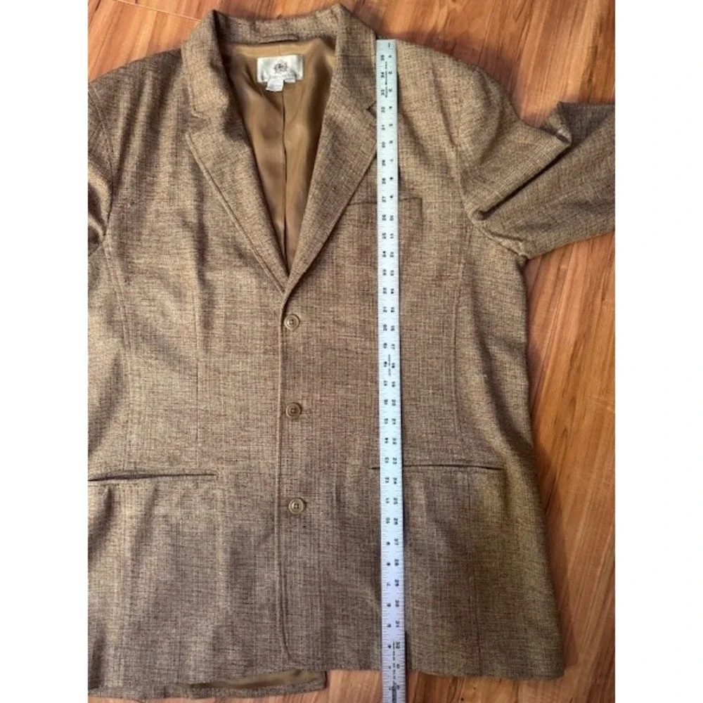 Vintage The Territory Ahead Silk Brown Blazer Jacket Mens XLL XL LONG Sport Coat